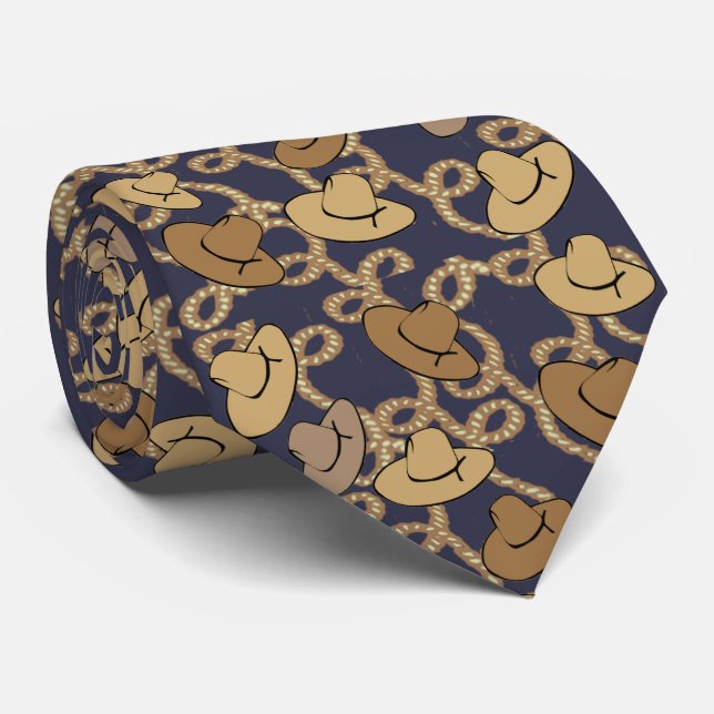 Cowboy et cravate occidentaux de lassos (Roulé)