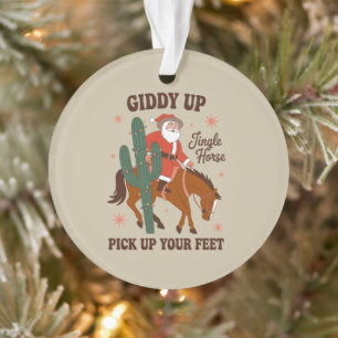 Cowboy Giddy Up Jingle Cheval Levez Les Pieds