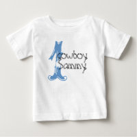 Cowboy personnalisé 1er Anniversaire Tshirt