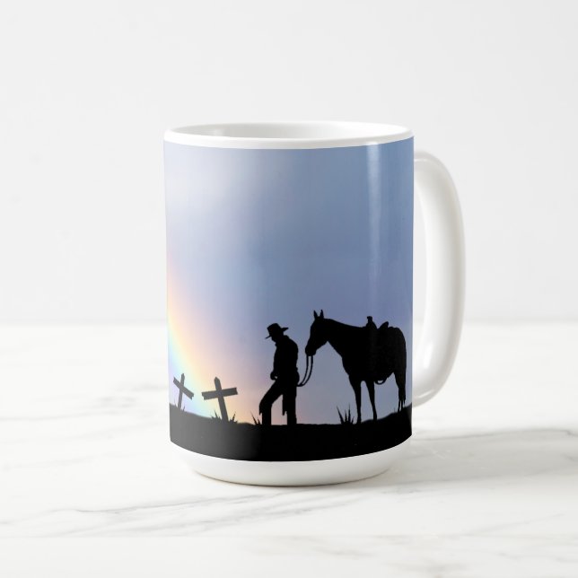Cowboy Prayer Café Mug (Devant droit)