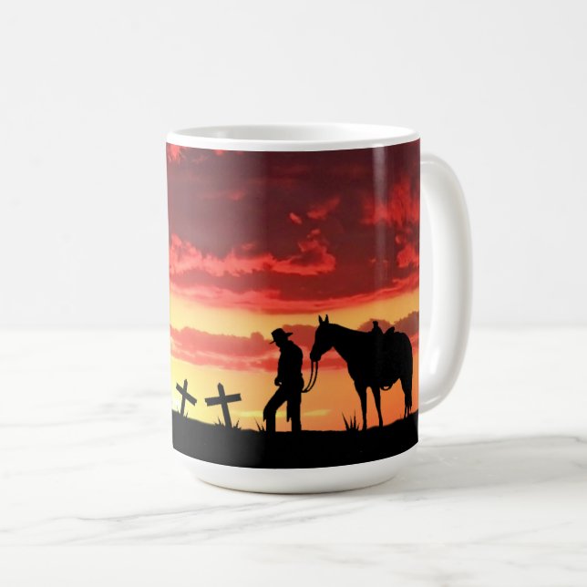 Cowboy Prayer Café Mug (Devant droit)
