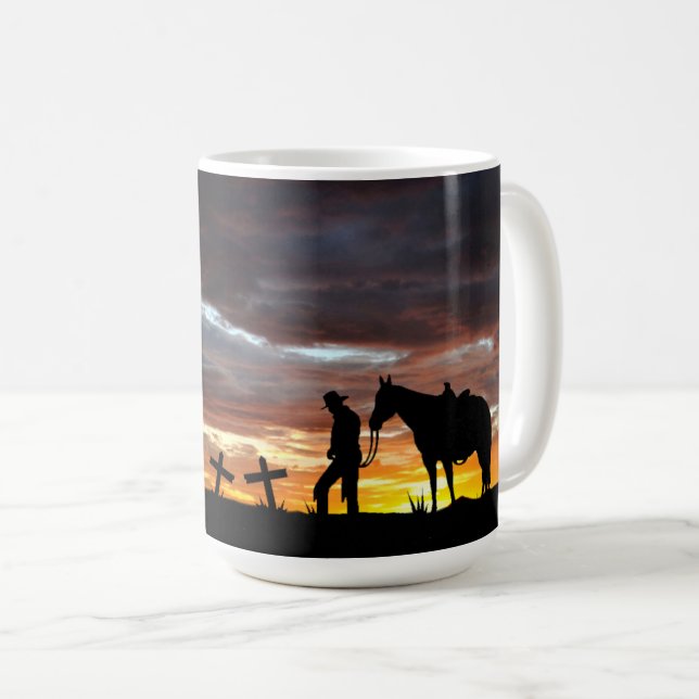 Cowboy Prayer Café Mug (Devant droit)
