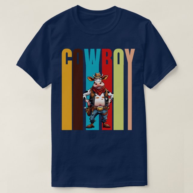 Cowboy Retro TShirt (Design devant)