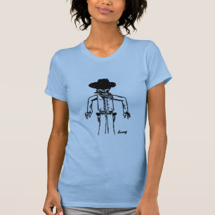 Cowboy Sketch Femen Twofer Sheer T-Shirt
