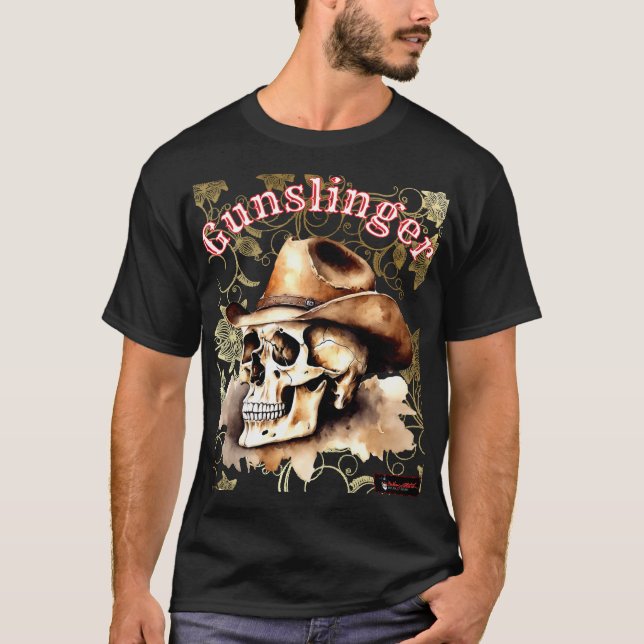 Cowboy Skull | Western | Cowboy | Tshirt (Devant)