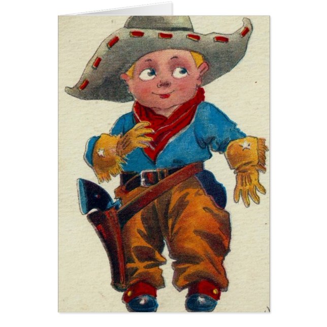 cowboy Toute occasion Carte de voeux vierge (Devant)