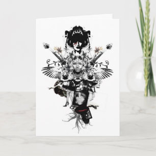 Cowboy urbain - rockstar - carte de voeux