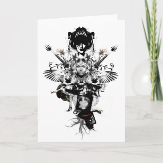 Cowboy urbain - rockstar - carte de voeux