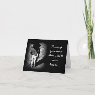 Cowboy vous manquant carte de note