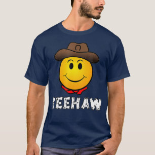 Cowboy Yeehaw Emoji T-shirt Western Rodeo Tee