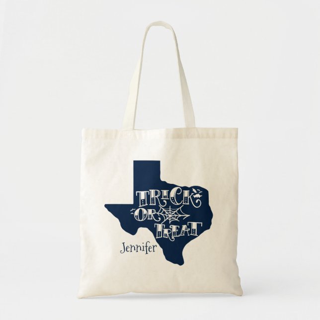 Cowboys Blue Texas Trick ou Treat Sac fourre-tout (Devant)