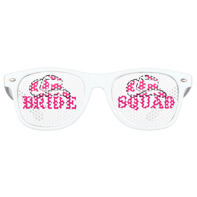 Cowgirl Dernier Rodeo Bride Squad Retro Lunettes d (Devant)