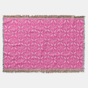 Cowgirl Pink Paisley motif jeter la couverture