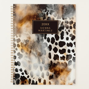 Cowhide Empreinte de léopard Peau animale Art Abst