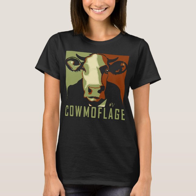 Cowmofling Fun Pop Art Inspiré Cow Tshirt (Devant)