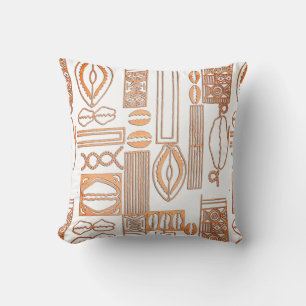 Cowrie Coques Motif Jeter Oreiller
