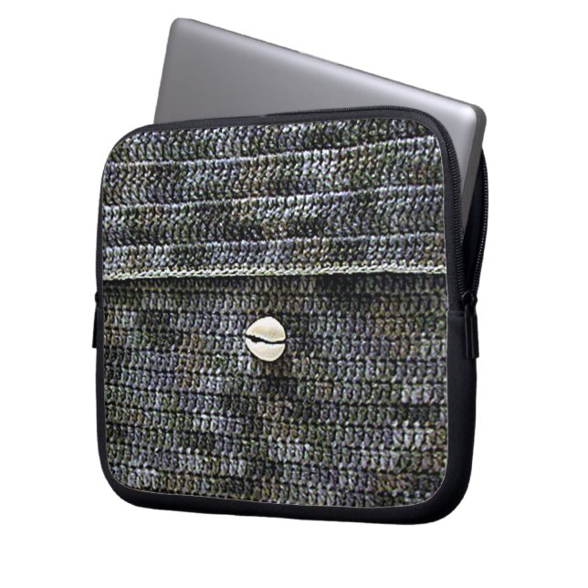 Cowrie Grey Artisan Crochet Imprimer sac électroni (devant gauche)