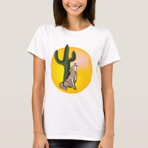 Coyote, la faune, les T-shirts de base des femmes