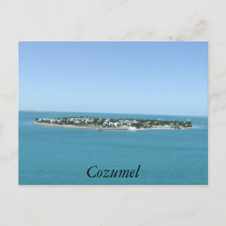 Cozumel Island Blue Water Carte postale Tropicale