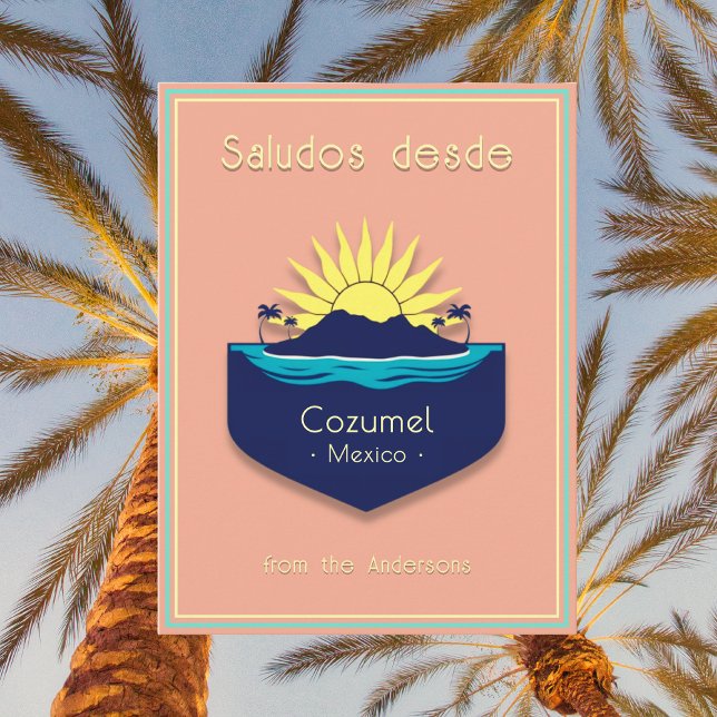 Cozumel Mexique vacances Carte postale (Créateur téléchargé)