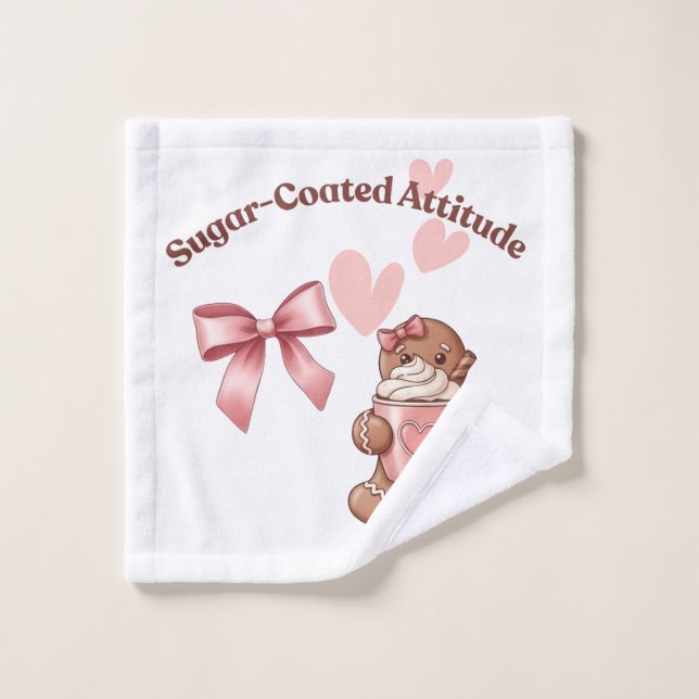 Cozy Christmas Gingerbread Coquette Sweet (Gant de toilette)