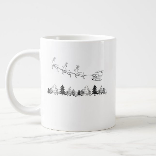 Cozy Lodge Christmas Mug – Warm Winter Cocoa Cup (Gauche)