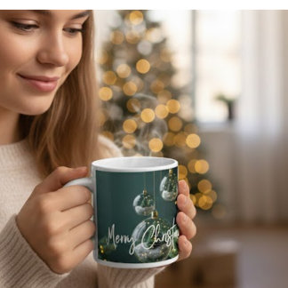 Cozy Merry Christmas White Ceramic Mug
