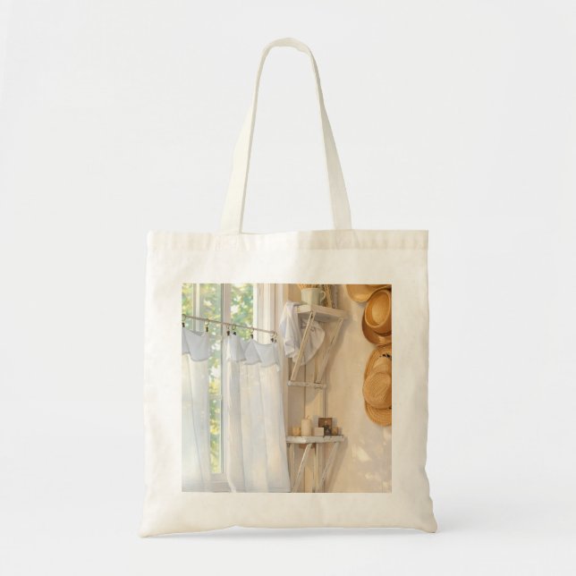 Cozy Tote Bag Curtain in the Wind  (Devant)