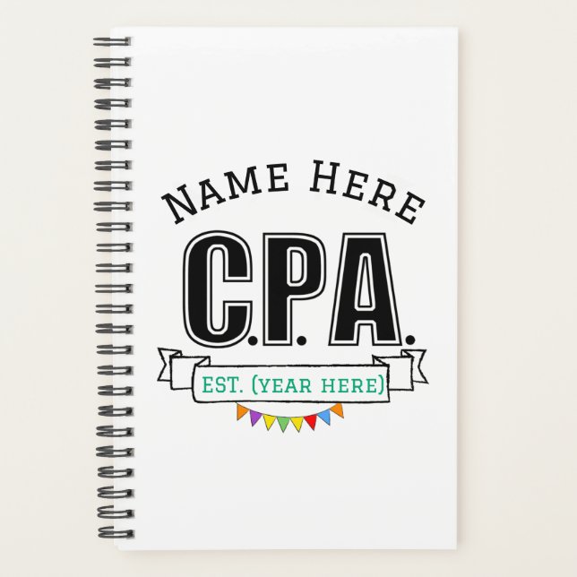CPA Planner Accountant Cadeau personnalisé (Devant)