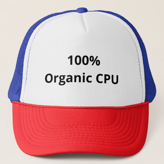 CPU 100% organique │ Casquette de basket-ball Geek (Devant)