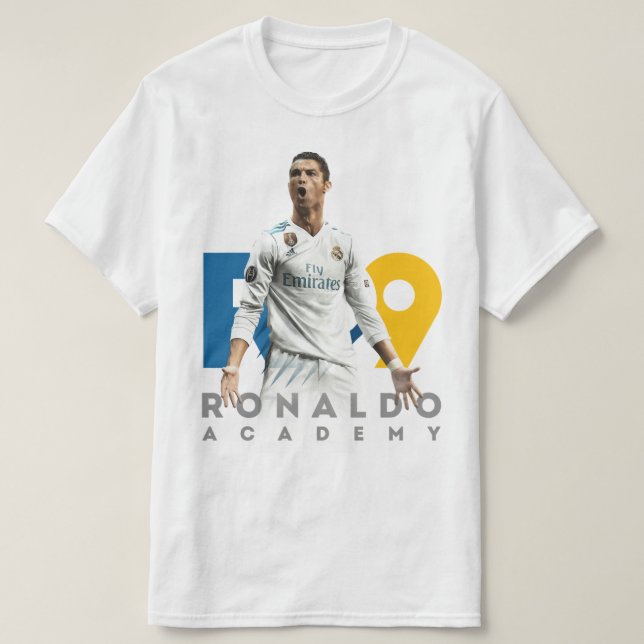 CR7 Ronaldo Academy Football T-Shirt ⚽ (Design devant)