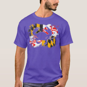 Crab Maryland Drapeau classique TShirt