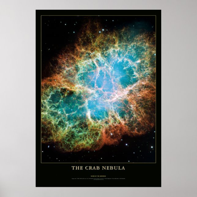 Crab Nebula Astronomy and Science Poster (Devant)