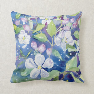 "Crabapple fleurit" coussin d'accent