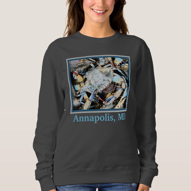 Crabby Crab Annapolis, MD Sweatshirt ou T-shirt (Devant)