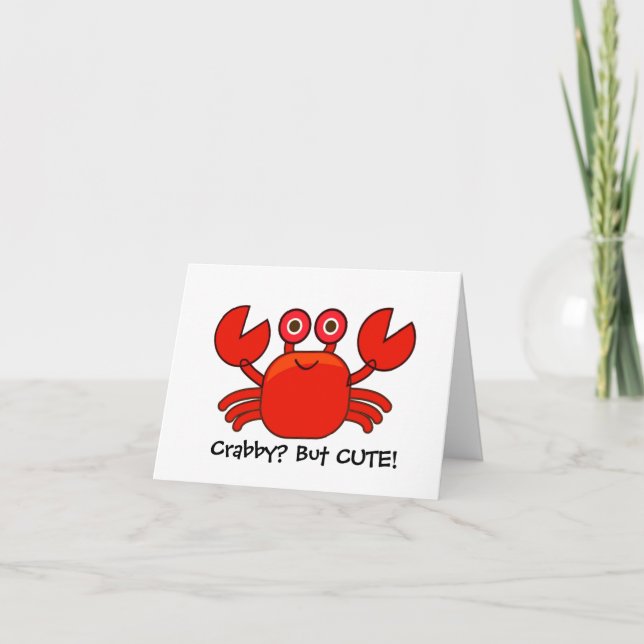 Crabby ? Mais mignon!/Cartographie Carte d'anniver (Devant)