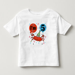 Crabe 5e anniversaire Tshirts et cadeaux