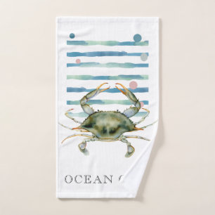 CRABE A L'AQUARELLE, VILLE BALNÉAIRE, VILLE OCÉANE