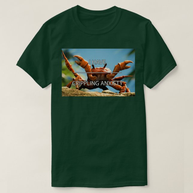 Crabe angoissé Rave classique TShirt (Design devant)