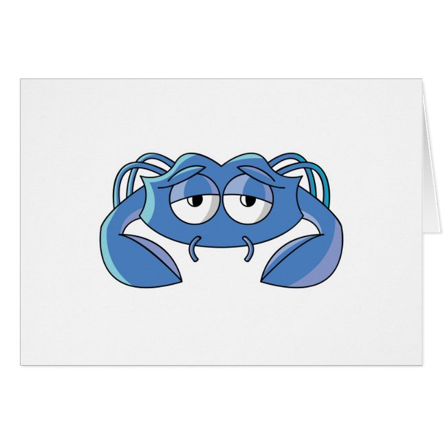 crabe bleu endormi (Devant horizontal)