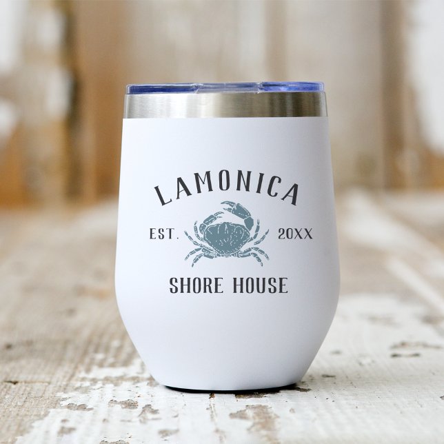Crabe bleu rustique Maison de rivage personnalisée (Créateur téléchargé)