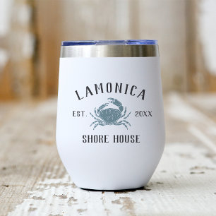 Crabe bleu rustique Maison de rivage personnalisée