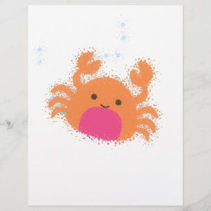 Crabe caricaturale orange