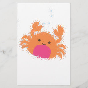 Crabe caricaturale orange