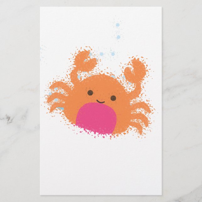 Crabe caricaturale orange (Devant)