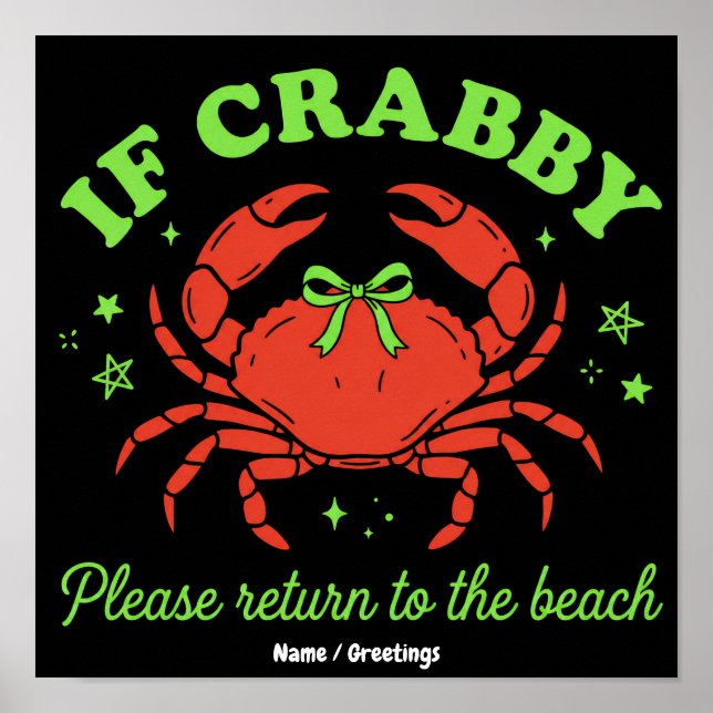  Crabe de la Côte Sassy Décoration de Plage Bow Vi (Devant)