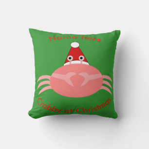 Crabe de Noël Coussin personnalisé