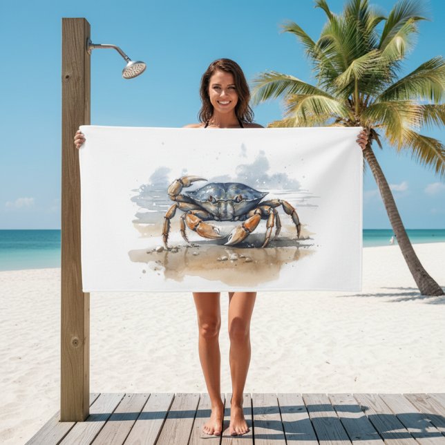 Crabe de plage aquarelle (Créateur téléchargé)