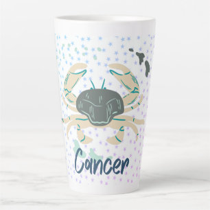 Crabe du cancer moderne Zodiac Latte Mug