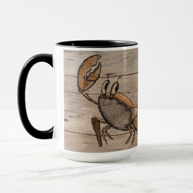 Crabe et Hibiscus Mug 15oz (Gauche)
